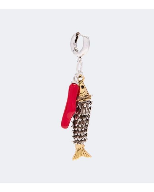 Isabel Marant White River Drop Earrings