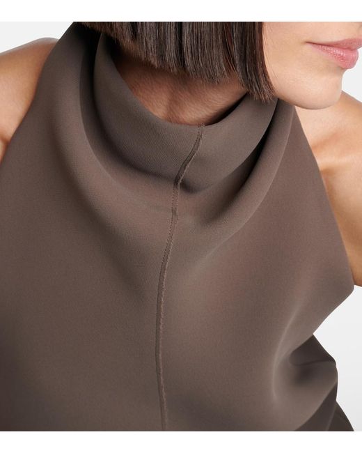 Khaite Brown Rone Halterneck Top