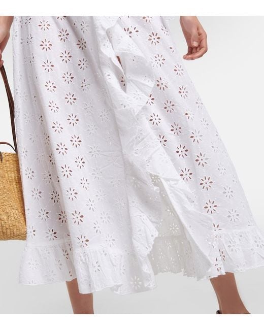 Melissa Odabash White Brianna Cotton Maxi Dress