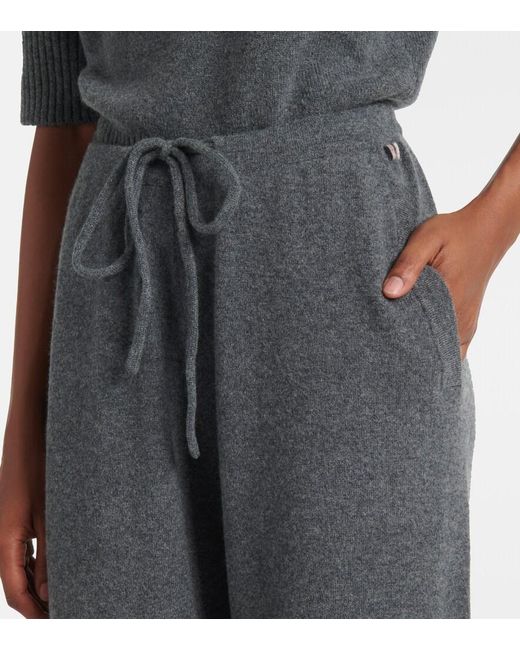 Extreme Cashmere Gray Cashmere-Blend Sweatpants