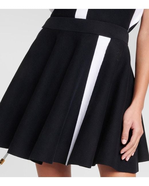 J.W. Anderson Black Cotton-Blend Miniskirt