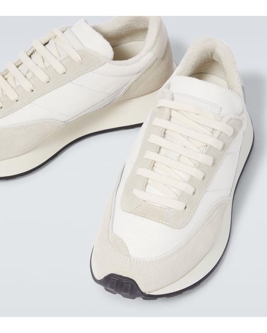 Common Projects Sneakers Track Classic aus Veloursleder in White für Herren