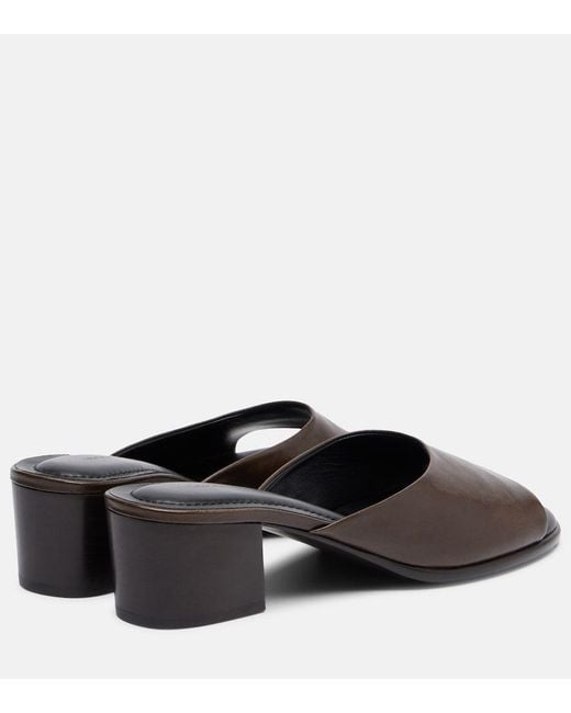 Lemaire Black 55 Leather Mules