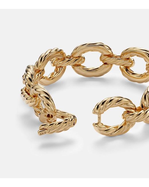 David Yurman Metallic Sculpted Cable 18Kt Chain Bracelet