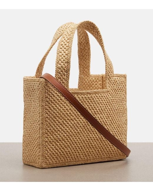 Loewe Metallic Paula's Ibiza Embellished Raffia Top-Handle Bag
