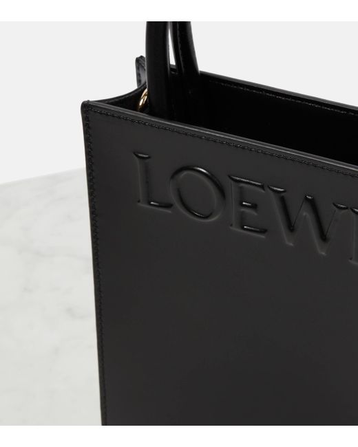 Loewe Black A5 Leather Tote Bag