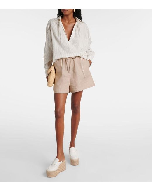 Gianvito Rossi White Leather Espadrille Wedges