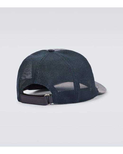 Gucci Blue GG Supreme Baseball Hat for men