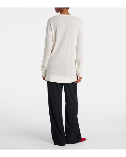 Pull Oversize Totême en coloris White