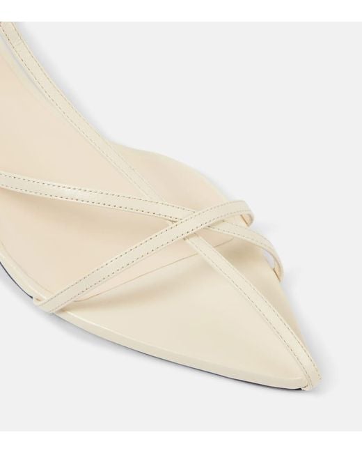 Jil Sander White 35 Leather Sandals