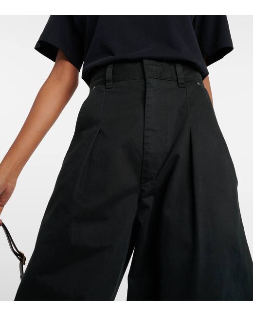 Isabel Marant Black High-Rise-Hose Lenadi Aus Baumwolle
