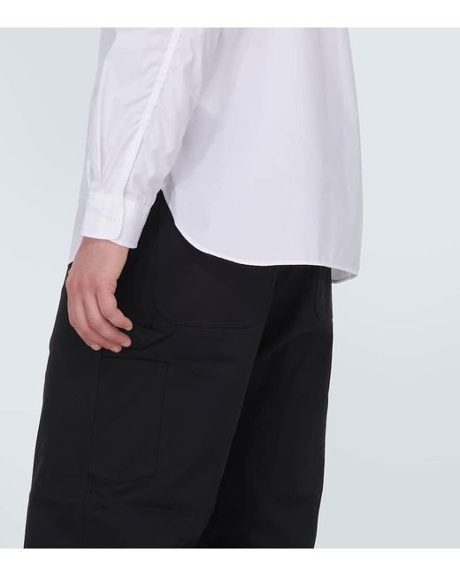 Camisa de algodon con patchwork Junya Watanabe de hombre de color White