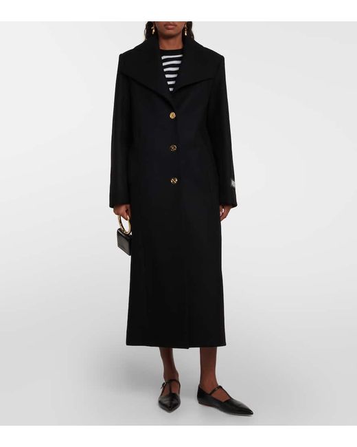 Cappotto in misto lana di Patou in Black