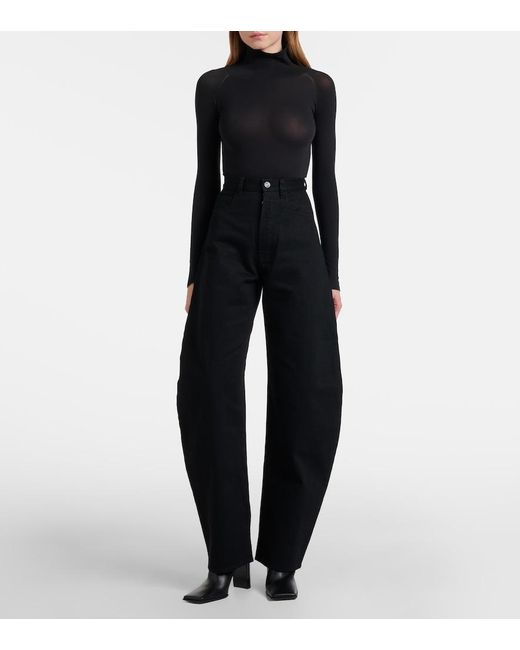Alaïa Black 90 Leather Chelsea Boots