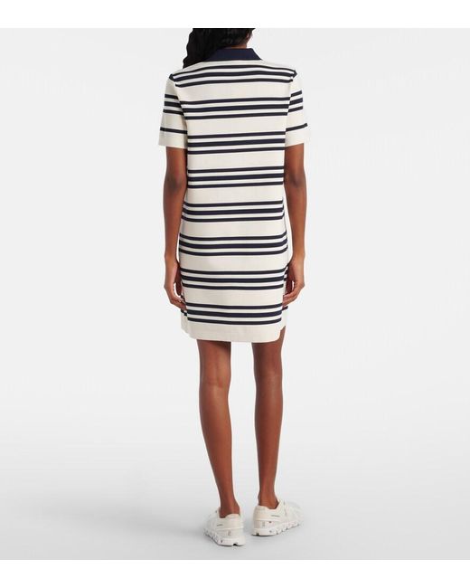 Tory Burch Blue Striped Polo Dress