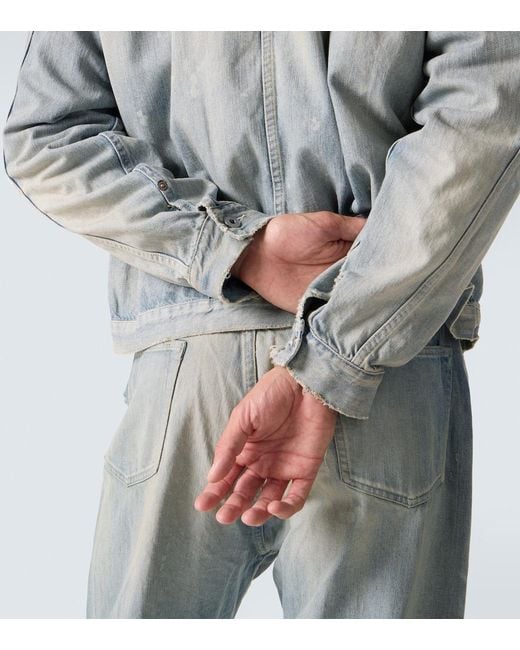 A.PRESSE Blue 1St Type Denim Jacket for men