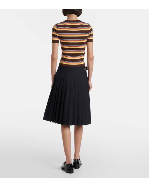 Prada Brown Pullover Aus Baumwolle