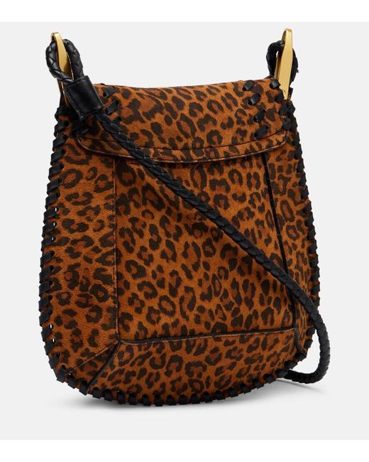 Isabel Marant Brown Anahi Small Suede Shoulder Bag