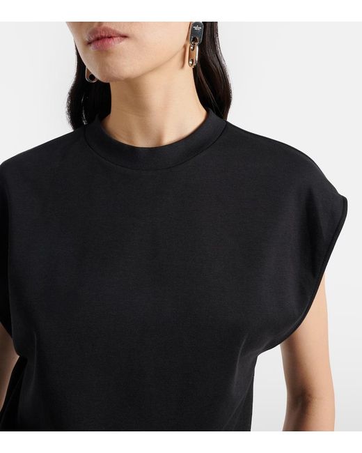 Acne Black Cotton Minidress