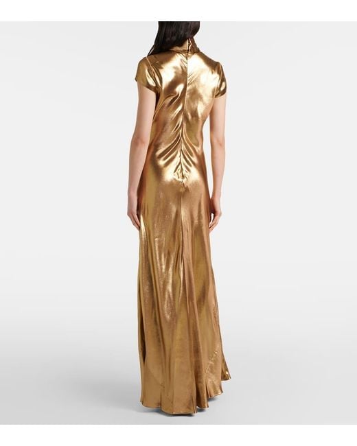 Galvan Metallic Robe Solar Gaze Aus Satin