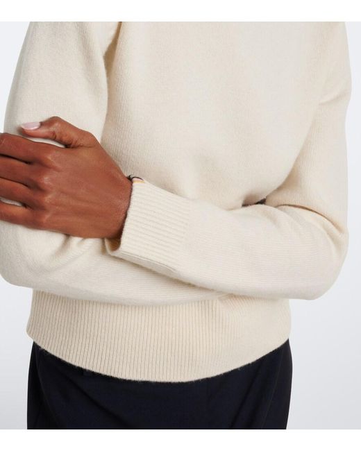 Extreme Cashmere White N°430 Jeanne Cashmere-Blend Sweater