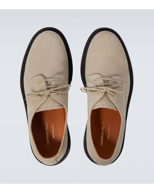 Common Projects White Suede Derby Shoes for men