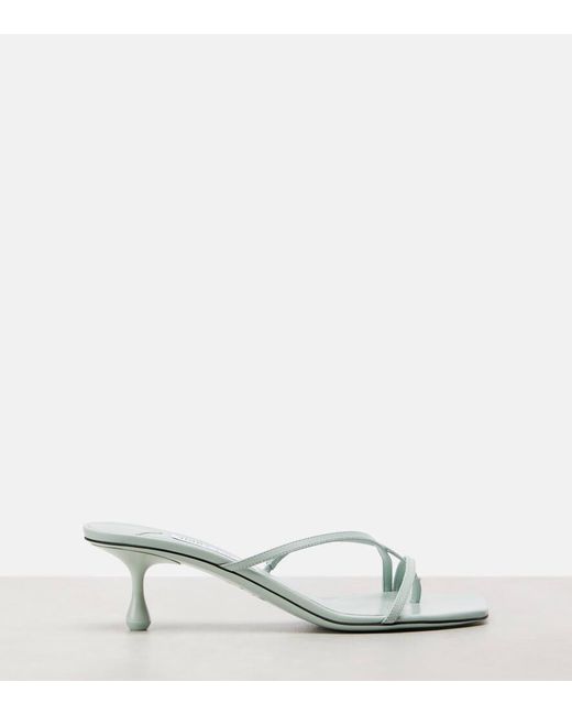 Mules Etana 50 En Cuir Jimmy Choo en coloris White