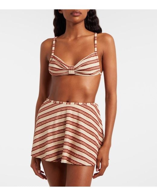 Montce Red Joan Striped Skort
