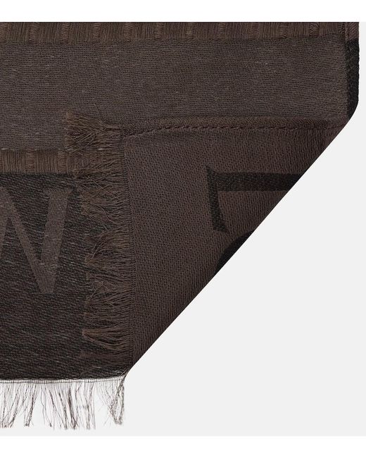 Sciarpa Anagram in cotone di Loewe in Black