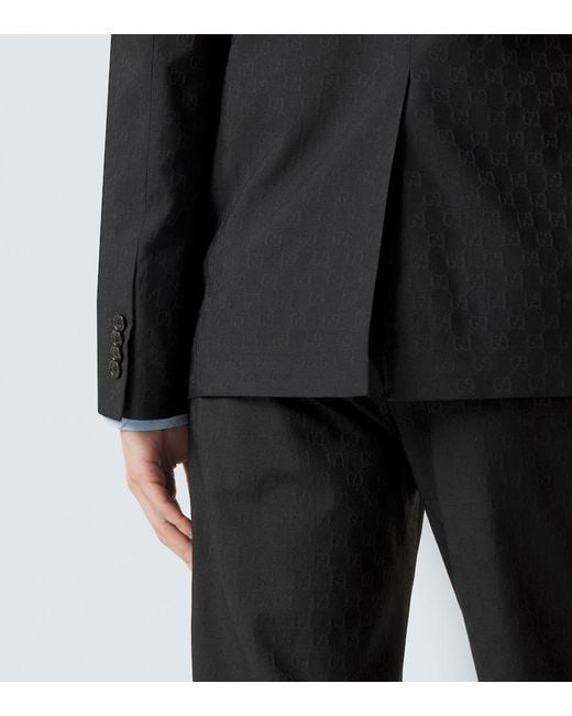 Gucci Black Gg Suit Jacket for men
