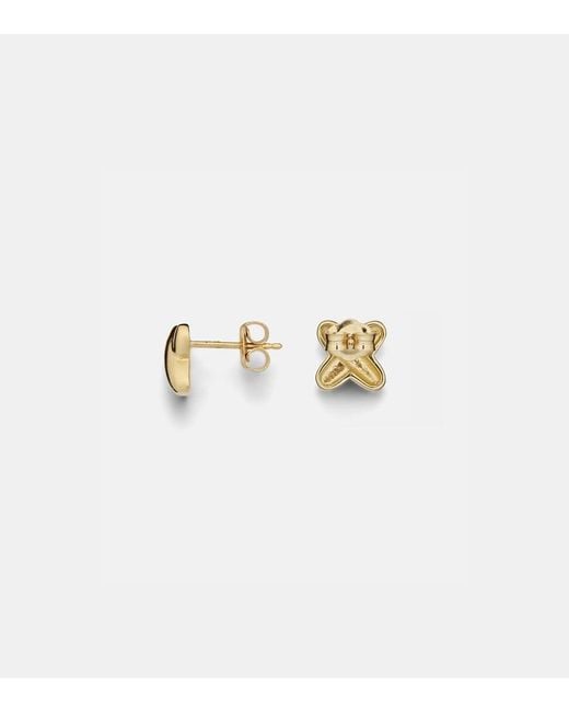 STONE AND STRAND Metallic Golden Kisses 14Kt Earrings