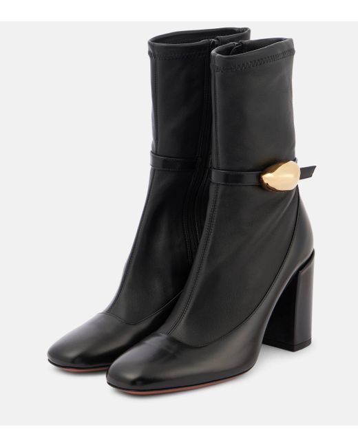 Zimmermann Black Eliot 85 Leather Ankle Boots