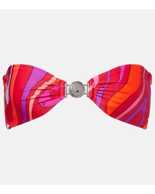 Top Bikini Marmo di Emilio Pucci in Red