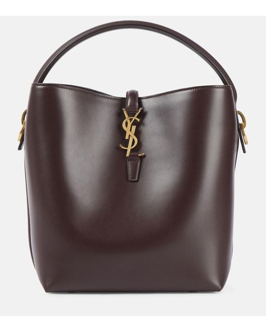 Sac Seau Le 37 En Cuir Saint Laurent en coloris Brown