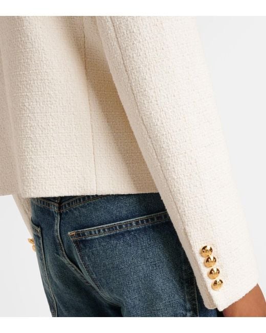 Nili Lotan Natural Patti Cotton-Blend Boucle Jacket
