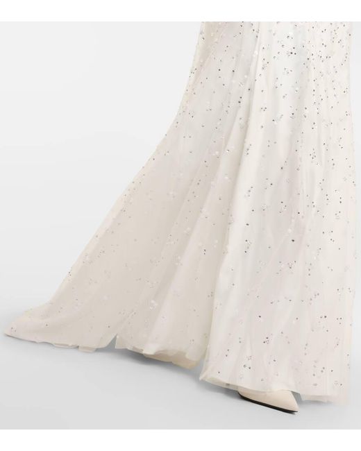 Novia - vestido largo Hedda adornado Jenny Packham de color White