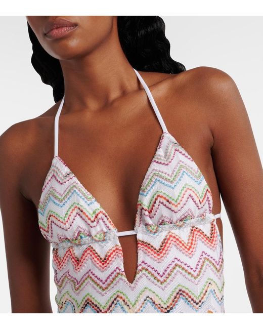 Banador En Zigzag Missoni de color White