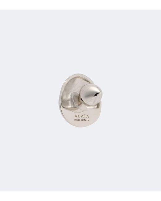 Alaïa White Ohrringe Dome Small