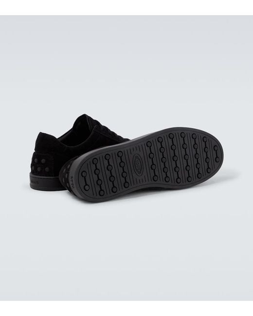 Tod's Black Suede Sneakers for men