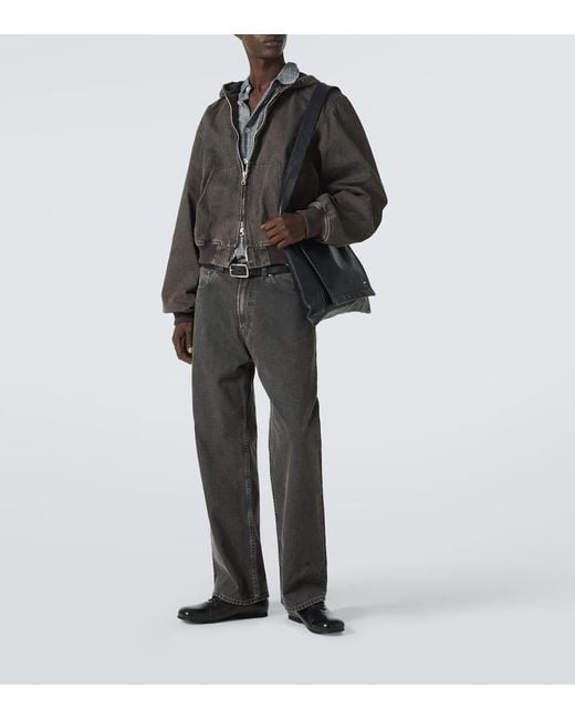 Our Legacy Gray Third Cut Wide-Leg Jeans for men