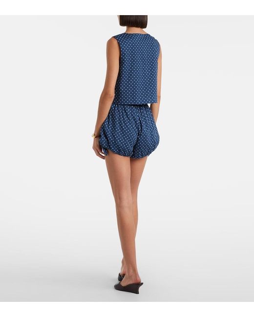 Posse Blue Rosie Polka-Dot Shorts