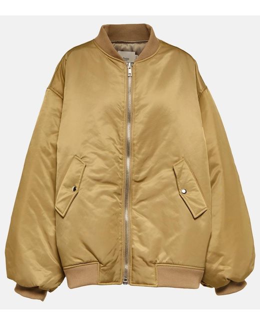 Frankie Shop Natural Astra Technical Bomber Jacket