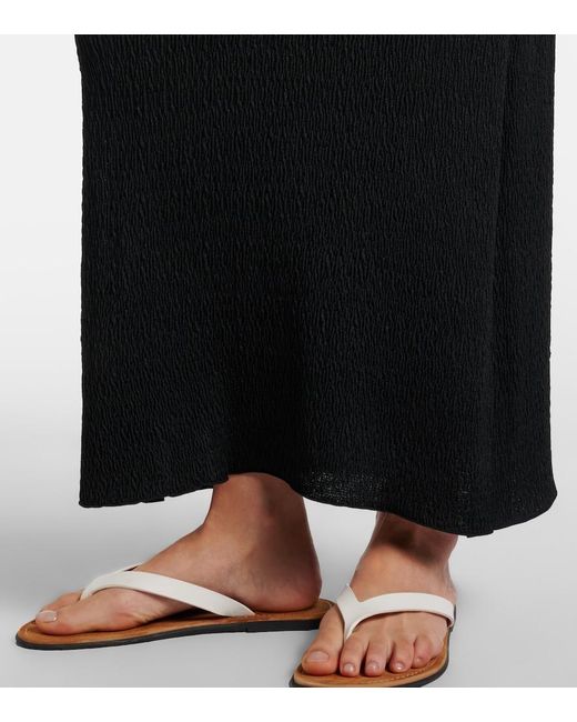 The Row Black Oboe Silk Maxi Skirt