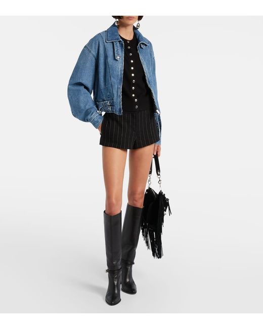 Isabel Marant Black Cardigan Idesia Aus Wolle Und Kaschmir