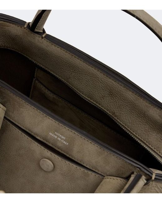 Totême Metallic Mercer Small Leather Top-Handle Bag