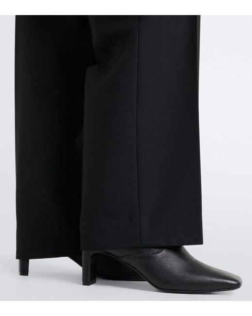 A.Emery Black Torres Leather Ankle Boots