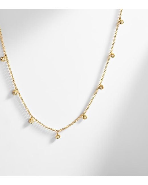 Octavia Elizabeth White Micro Nesting Gem 18Kt Necklace With Diamonds