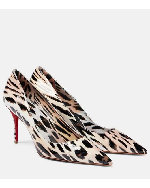 Christian Louboutin Metallic Pumps Miss Z 80 Aus Lackleder