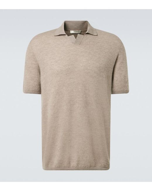The Row Natural Isao Cashmere Polo Shirt for men