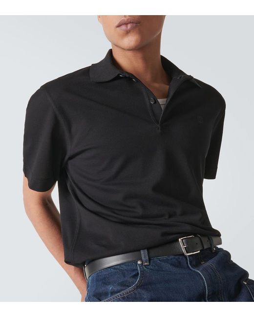 Givenchy Polohemd aus Baumwoll-Jersey in Black für Herren
